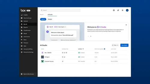 Box AI Studio API — AIエージェントの作成と管理